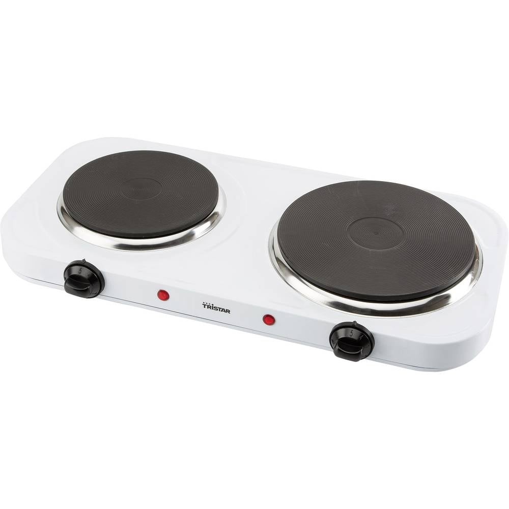 Double plaque de cuisson Tristar KP-6245 réchaud électrique blanc 2500W