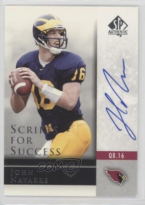 2004 SP Authentic Scripts for Success John Navarre #SS-JN Rookie Auto RC 0p2e