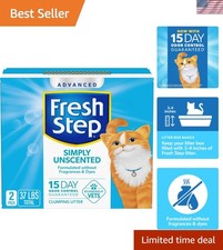 Natural Clay Cat Litter - 37 lbs of Unscented Clumping Power and Odor Defense
