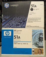   Lot of 2 OEM Genuine HP LaserJet Q7551A 51A Black Toner P3005 M3027 M3035 mfp 