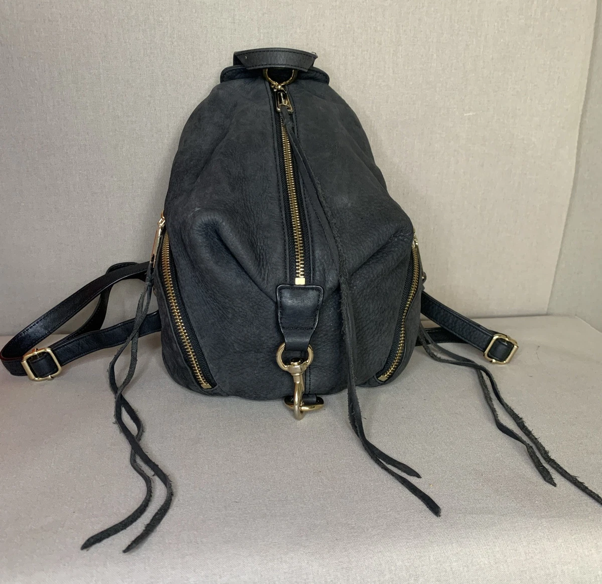 Rebecca Minkoff Mansfiled Black Pebbled Leather Convertible Backpack/Sling - EUC Amazon.com: Rebecca Minkoff Convertible Mini Julian Backpack  main image 2
