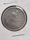 1876 Seated Liberty Silver Quarter