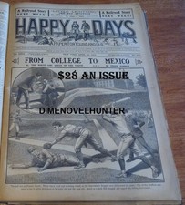 BASEBALL 3 STORIES COMPLETE 52 HAPPY DAYS 625 -676 FRANK TOUSEY 3 OLD KING BRADY