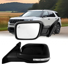 Driver Side Mirror Compatible with Ford Explorer 2011-2019 with Blind Spot Light