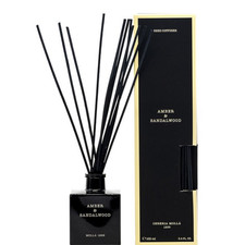 Amber  Sandalwood Reed Diffuser Warm Woody Home Fragrance Aromatherapy