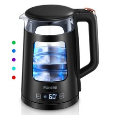 Image of Electric Kettle 1.7L Glass Tea Kettle with Keep Warm 5 Temperature Control 2200W