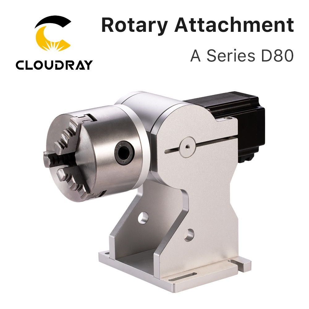 Cloudray D80 Rotary Attachment for Laser Engraver Marking Machine GX16-4 Plug