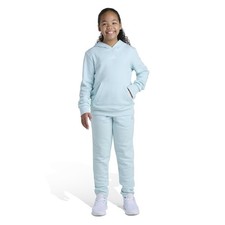 ADIDAS Hoodie  Joggers Essential Small Logo Set in Halo Mint - Girls Large 14 