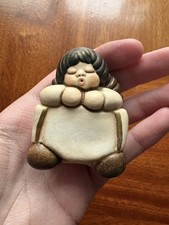 THUN Angelo Putto Amorino Con Pergamena Targhetta Altezza 5 cm RARO 