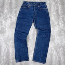 Vintage Levis 501XX Jeans 33x34 31x30 Blue Dark Wash Denim Straight Y2K