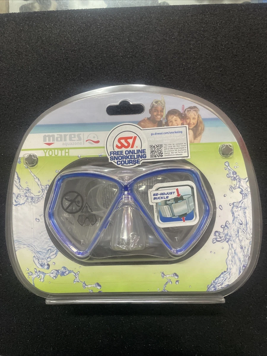 Waimea Maschera Subacquea Senior Con Boccaglio - Blu Cobalto - Lente In Vetro Temperato E Valvola Di Scarico - Taglia Unica Unisex - 3