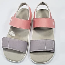 See Kai Run Basics Size 10 Gladiator Toddler Sandals Pink Gray Water Friendly 