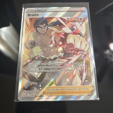 Pokemon NM Holo Bruno (Full Art) 158/163 Ultra Rare SWSH05: Battle Styles