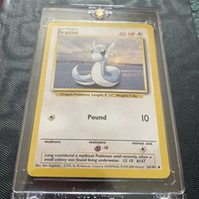 Dratini 1999 Base Set 26/102 Pokemon Karte Near Mint Hard Cased