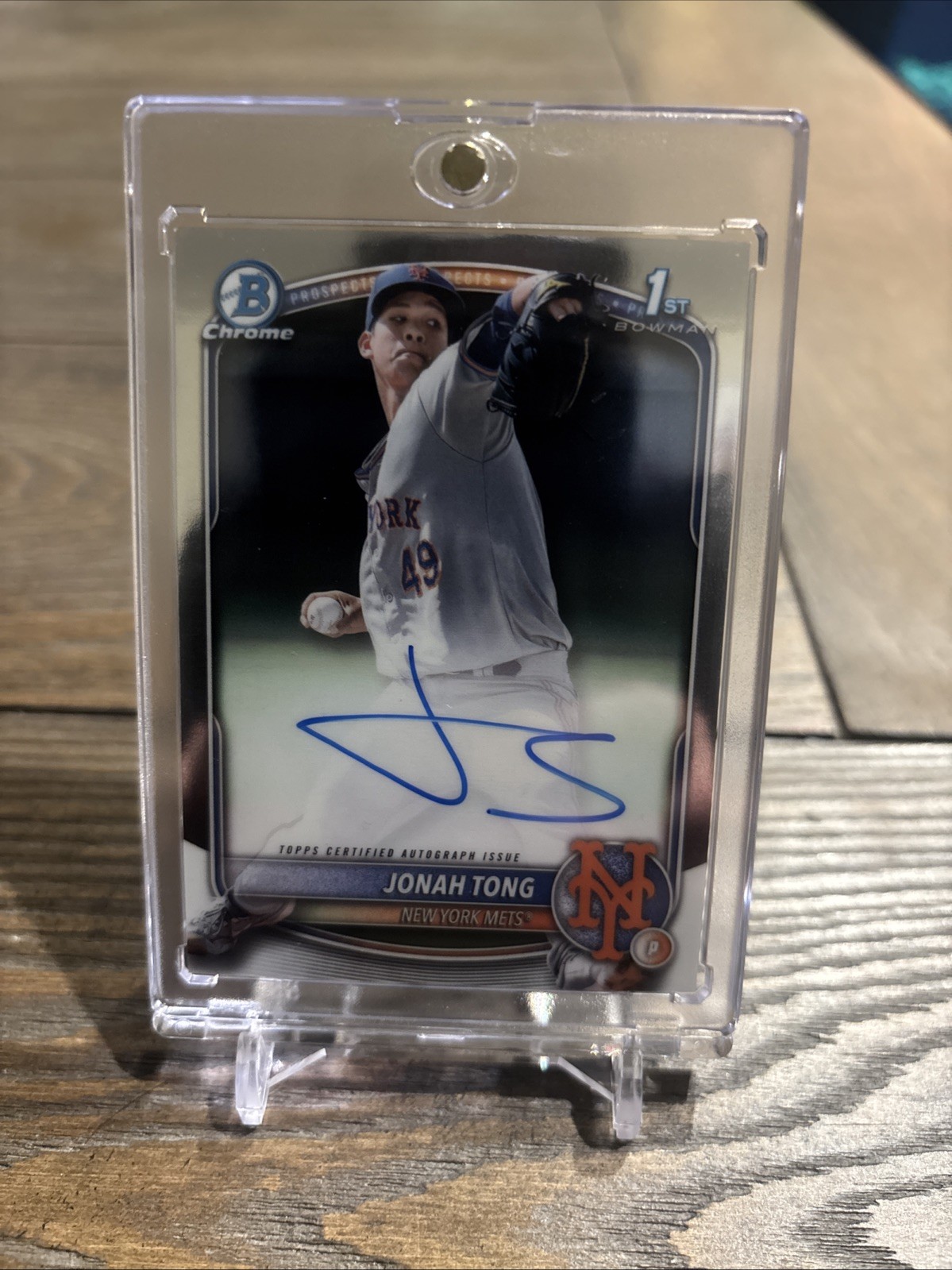 2025 Bowman - Chrome Prospect Autographs Jonah Tong #CPA-JTO (AU, RC)
