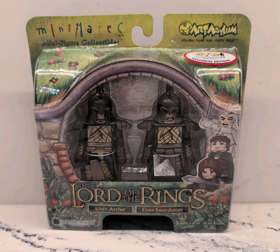 Lord Of The Rings 2004 Art Asylum MiniMates Legolas & Gimili Mini Figures NIB