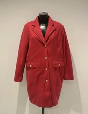 Next Pink Single Breasted Dolly Coat, Size: Uk 22 / Eu 50