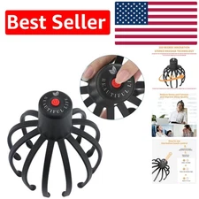 360° Electric Head Scalp Massager: Rechargeable for Portable Stress Relief