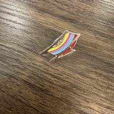 Enamel Pin Beach Chair Hawaiian Rainbow Cute Tropical Summer Brooch Backpack