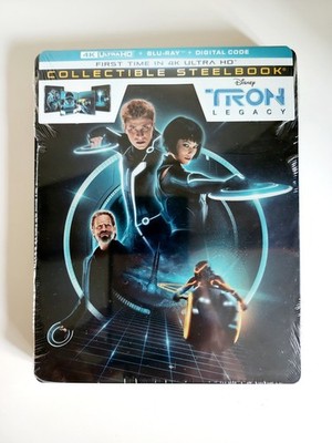 Tron Legacy Steelbook: 4K, Blu Ray, Digital Sealed New Mint IN-HAND Ships In Box