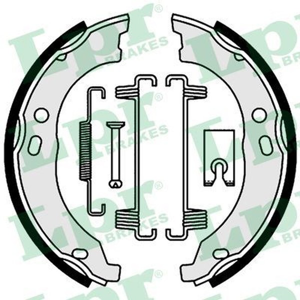 Bremsbackensatz Feststellbremse Hinterachse FüR Fiat Peugeot CitroËN Opel Iveco-image