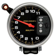 Autometer 6857 Pro-comp Tachometer 5 11k Rpm Pedestal W Quick Lite Peak Autometer 6857 Pro-comp Tachometer 5 11k Rpm Pedestal W Quick Lite Peak
