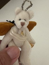 Ganz Cottage Collectibles Miniatures Angel Teddy Bear w/Wings Plush Toy 3"