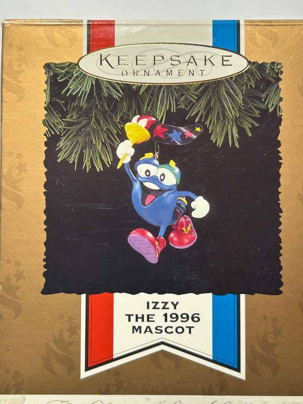 HALLMARK ORNAMENT "IZZY", OFFICIAL MASCOT OF THE 1996 OLYMPICS