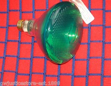 new 100 WATT GREEN 130V outdoor flood 100w LIGHT BULB PAR38 pyrex BR38 long life