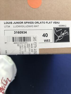 【新品】Christian Louboutin Lois FLATCALF 40 CL18126S-Christian-Louboutin-