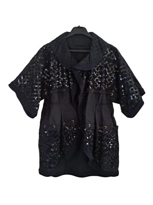 LOUIS VUITTON - Veste en toile Noire + sequins - Taille 38fr - Authentique - Photo 1/4