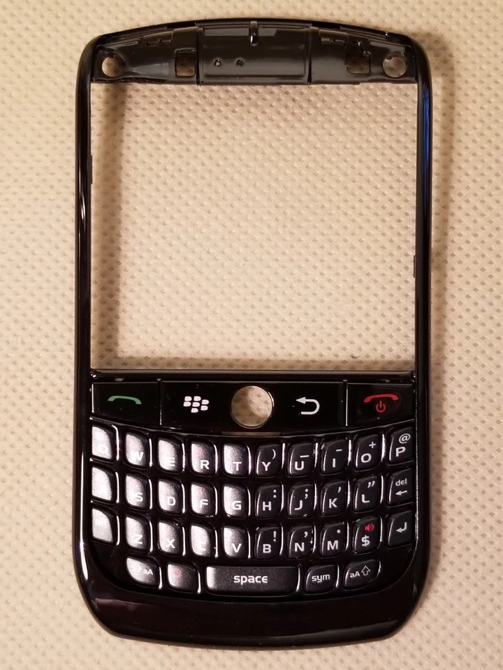 黑莓全外壳面板键盘电池门-曲线 8900 标枪黑色 — 第 2/4 张图片