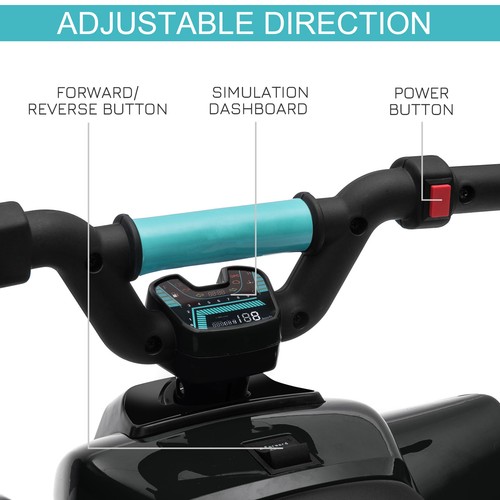 6V Kids Electric Ride on Car ATV 4-Wheeler Quad Toy Forwarding Reverse Function - Picture 5 of 12