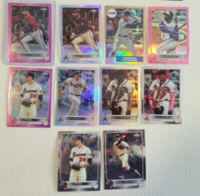 2022 Topps Chrome Sepia RONALD ACUNA Freddie Freeman Pink & Sepia Refractor Lot