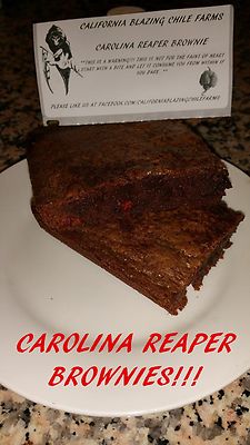 Carolina Reaper Brownie or Brookie-HOTTEST BROWNIE HANDS DOWN! Pure pain!