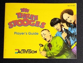 The Three Stooges Authentic Nintendo NES NRMT game cart w manual & dust cover