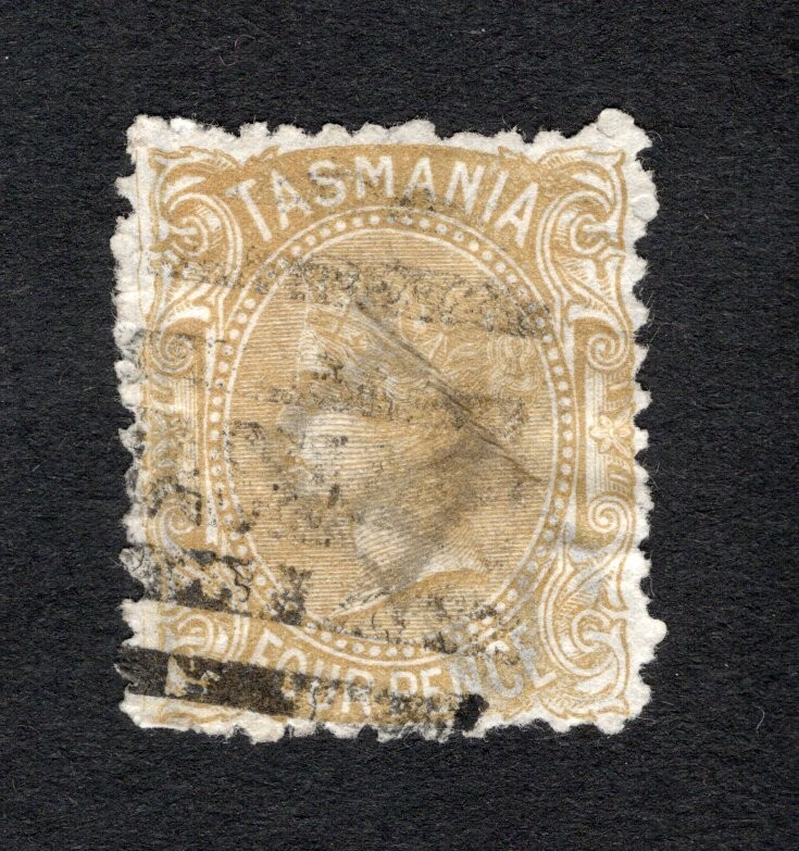 Australia Tasmania 1871 stamp SG#153 START15%ONLY used CV=35$ Australia Tasmania 1871 stamp SG#153 START15%ONLY used CV=35$