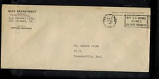 A-1371** U.S. 1946* Navy Dept. Free Fanked Cover w/ Slogan New Orleans, La