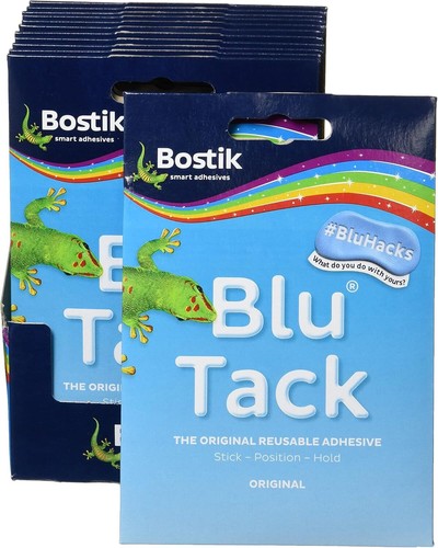 Bostik 24552 Blu-Tack Mastixkleber ungiftig handliche Packung, blau - 12er Pack - Bild 4 von 4