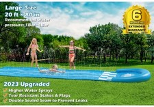 Slip and Slide With Sprinkler - Water Slip Slide for Kids Adults 20Ft