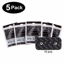 COMPEX EASY SNAP ELECTRODES 2IN X 4IN - 5 PACK 10 ELECTRODES - BLACK