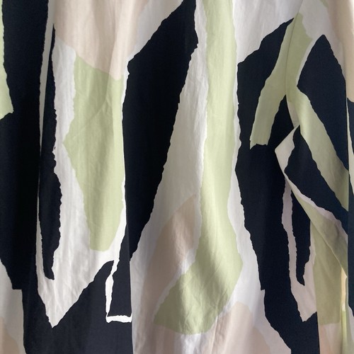 Top oversize Nanso astratto manica lunga a palloncino taglia S blusa primavera artistica - Foto 4 di 14