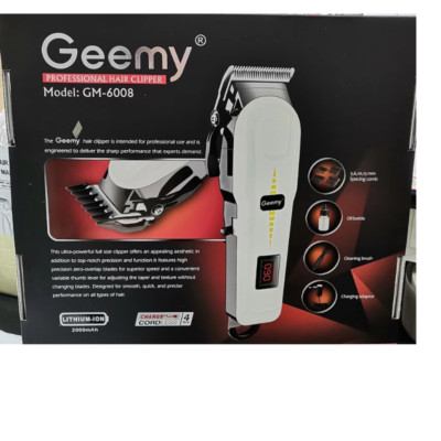 Geemy GM-6008 Rechargeable Trimmer Professional Hair Clipper