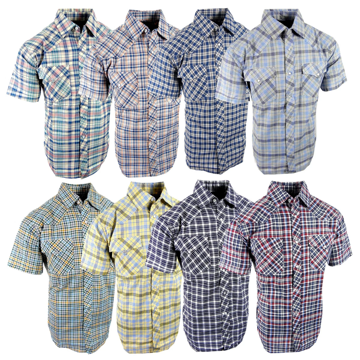 Short sleeve mens western shirts cheap