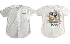 Cartoon Network Baseball Jersey T-Shirt Size Medium Cartoony Characters ￼