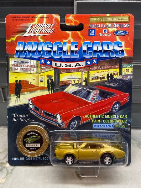 1994 Johnny Lightning USA Muscle Cars Serie 2 1969 Oldsmobile 442 Gold 1:64-image