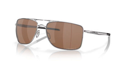 Oakley GAUGE 8 L POLARIZED Sunglasses OO4124-0962 Chrome Frame W
