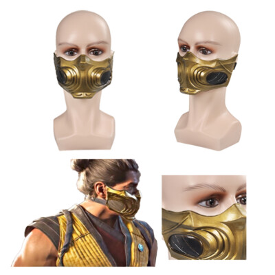 Mortal Kombat Scorpion Mask Cosplay Latex Masks Helmet Masquerade Halloween prop