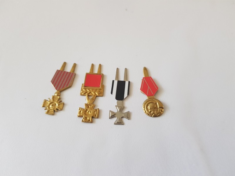 Vintage Action man style repro Medal Set