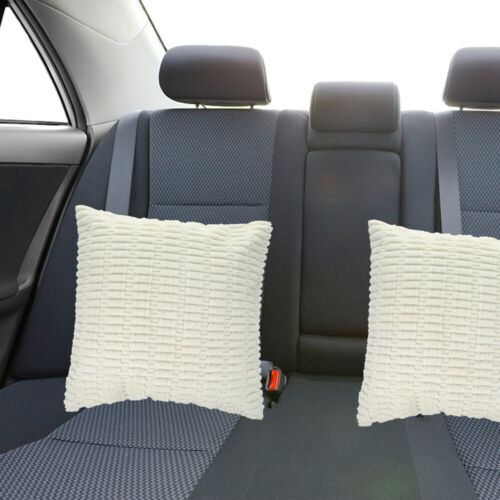 2pcs Plush Throw Pillowcase Pillow Cover Sqaure Couch Cushion Pillow Case - Picture 3 of 12